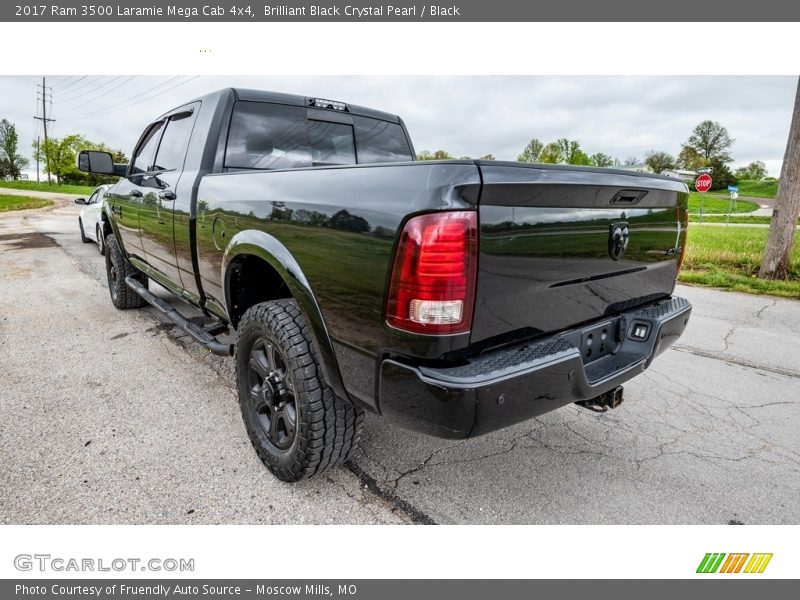 Brilliant Black Crystal Pearl / Black 2017 Ram 3500 Laramie Mega Cab 4x4