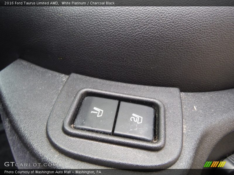 White Platinum / Charcoal Black 2016 Ford Taurus Limited AWD