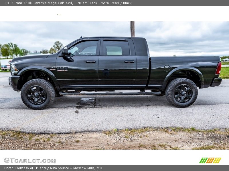  2017 3500 Laramie Mega Cab 4x4 Brilliant Black Crystal Pearl