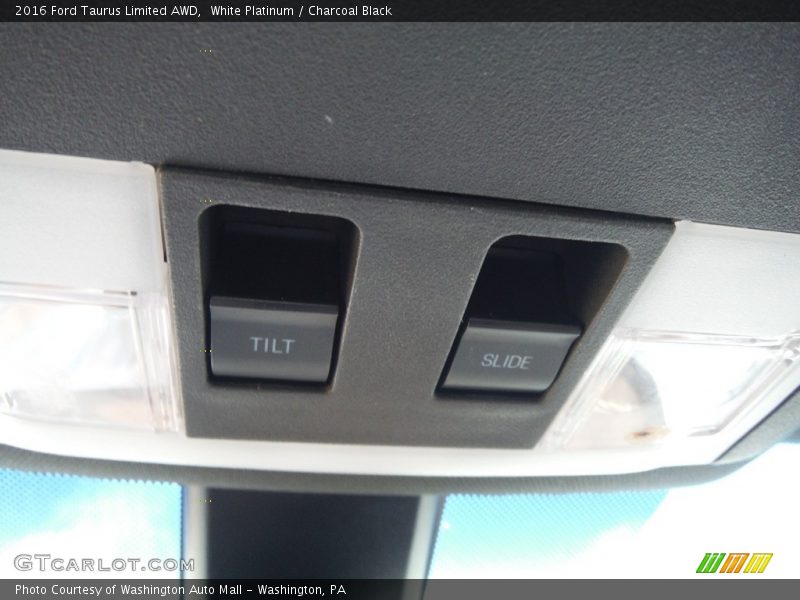 White Platinum / Charcoal Black 2016 Ford Taurus Limited AWD
