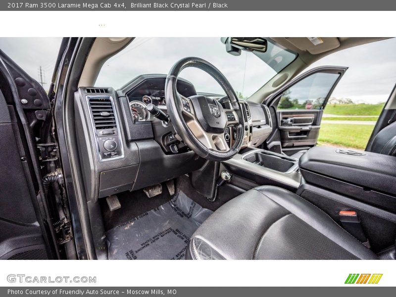 Brilliant Black Crystal Pearl / Black 2017 Ram 3500 Laramie Mega Cab 4x4
