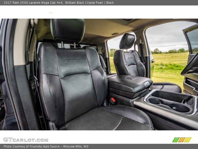 Brilliant Black Crystal Pearl / Black 2017 Ram 3500 Laramie Mega Cab 4x4