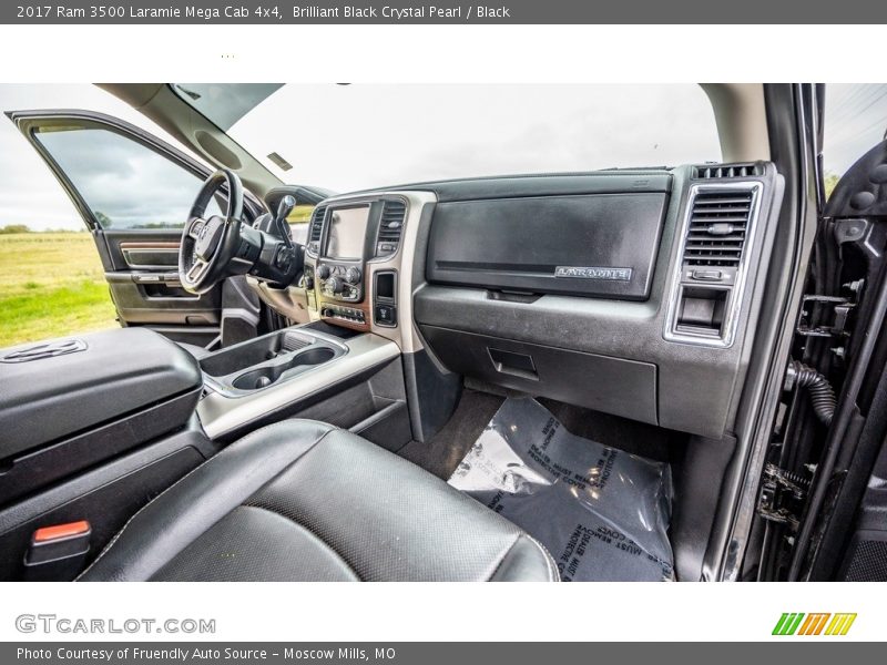 Brilliant Black Crystal Pearl / Black 2017 Ram 3500 Laramie Mega Cab 4x4