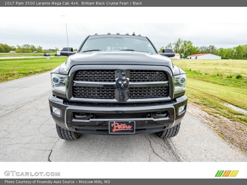 Brilliant Black Crystal Pearl / Black 2017 Ram 3500 Laramie Mega Cab 4x4