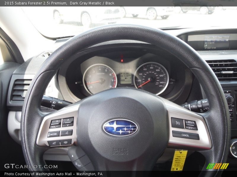 Dark Gray Metallic / Black 2015 Subaru Forester 2.5i Premium