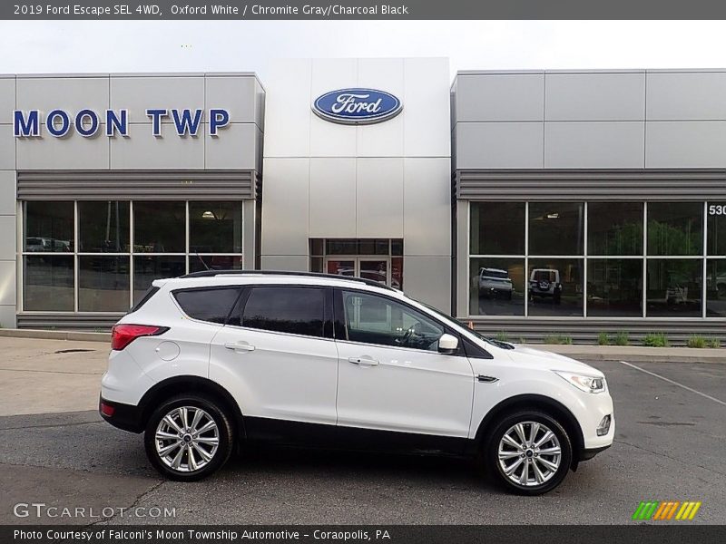 Oxford White / Chromite Gray/Charcoal Black 2019 Ford Escape SEL 4WD