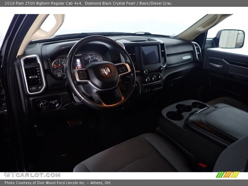Diamond Black Crystal Pearl / Black/Diesel Gray 2019 Ram 2500 Bighorn Regular Cab 4x4