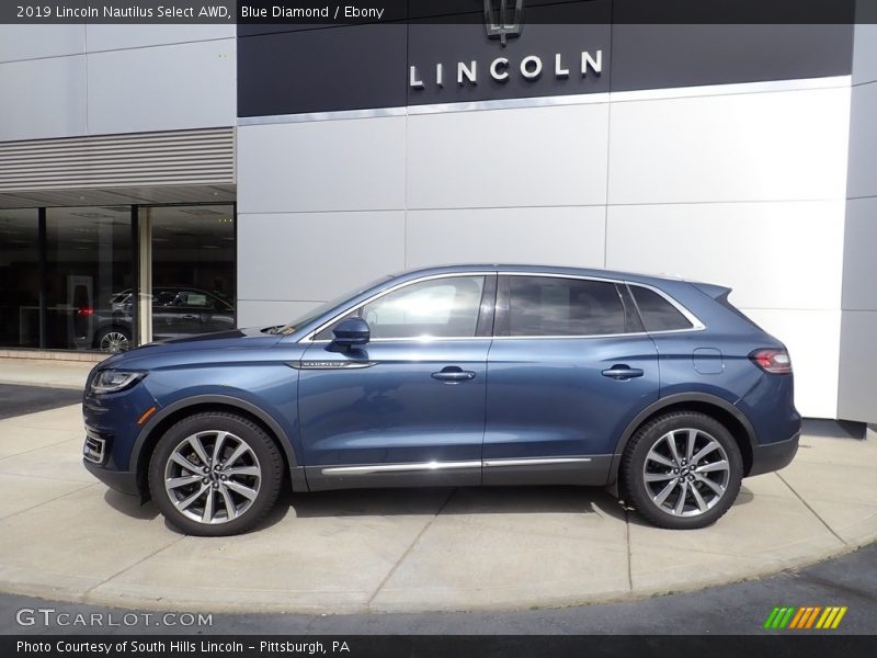 Blue Diamond / Ebony 2019 Lincoln Nautilus Select AWD