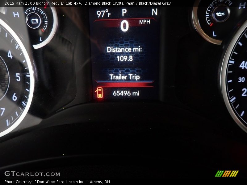 Diamond Black Crystal Pearl / Black/Diesel Gray 2019 Ram 2500 Bighorn Regular Cab 4x4