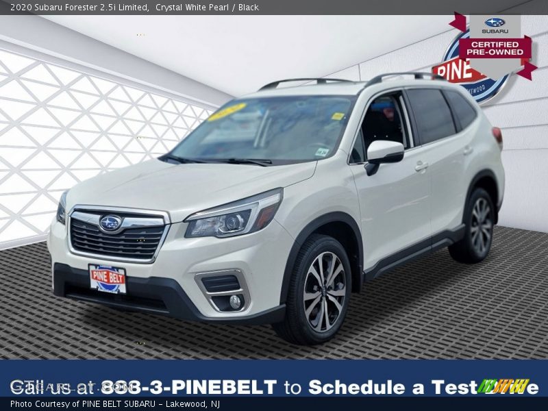 Crystal White Pearl / Black 2020 Subaru Forester 2.5i Limited