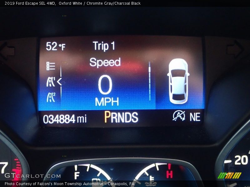 Oxford White / Chromite Gray/Charcoal Black 2019 Ford Escape SEL 4WD