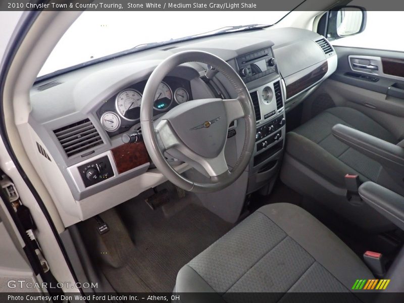 Stone White / Medium Slate Gray/Light Shale 2010 Chrysler Town & Country Touring