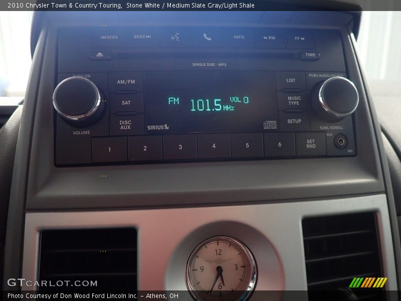 Stone White / Medium Slate Gray/Light Shale 2010 Chrysler Town & Country Touring