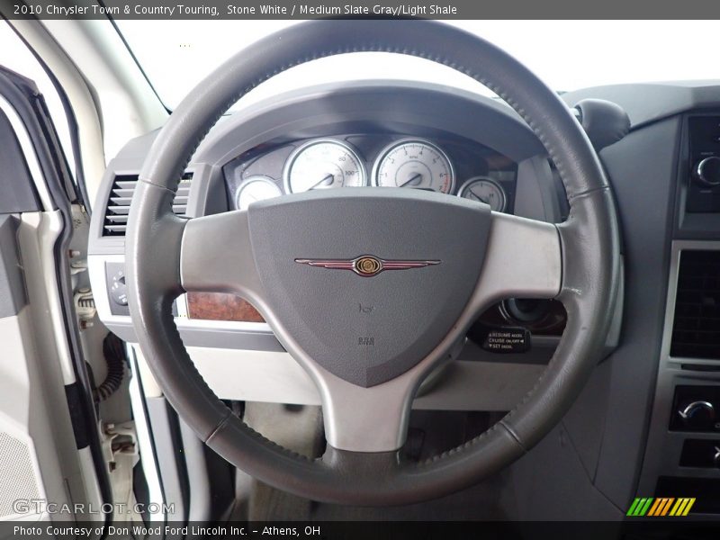 Stone White / Medium Slate Gray/Light Shale 2010 Chrysler Town & Country Touring