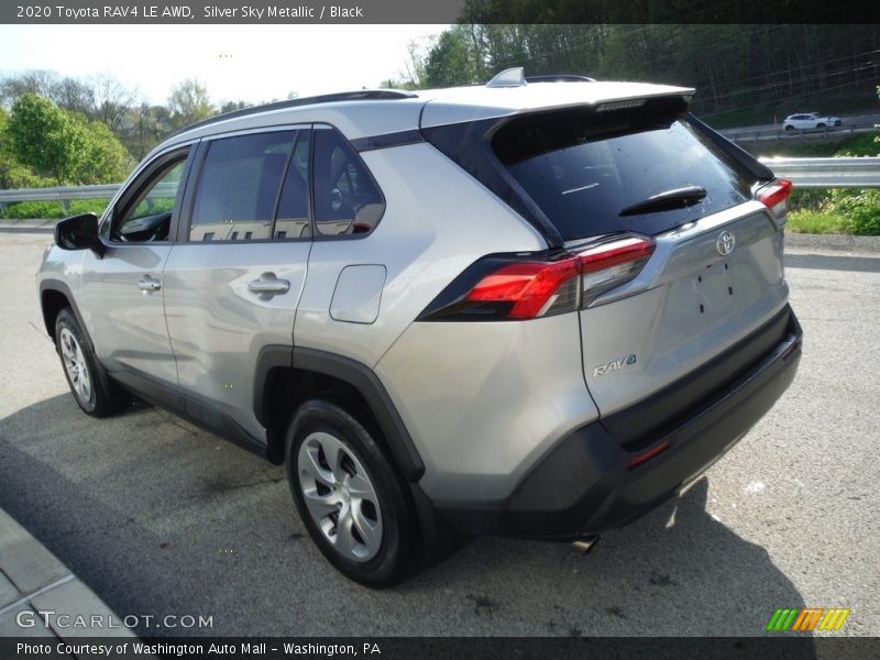 Silver Sky Metallic / Black 2020 Toyota RAV4 LE AWD