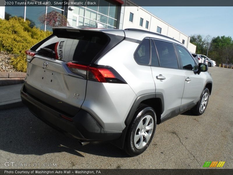 Silver Sky Metallic / Black 2020 Toyota RAV4 LE AWD