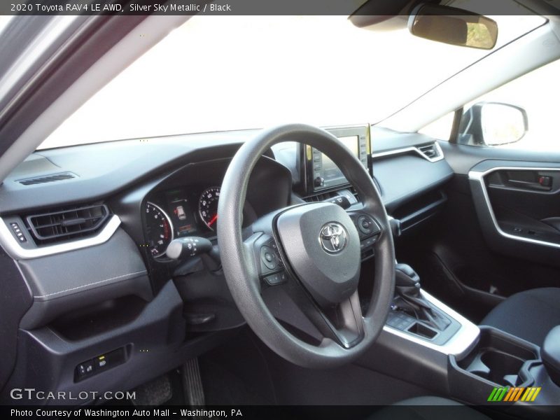 Silver Sky Metallic / Black 2020 Toyota RAV4 LE AWD