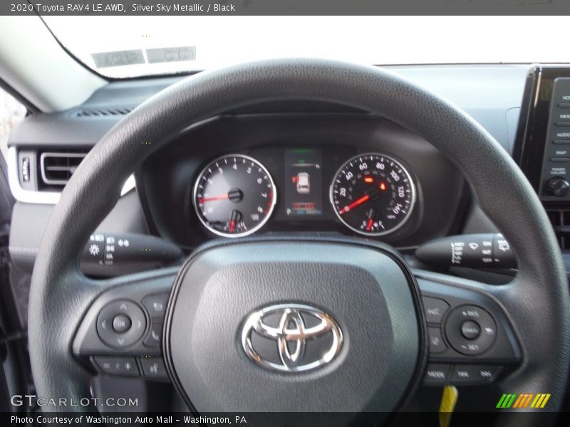 Silver Sky Metallic / Black 2020 Toyota RAV4 LE AWD