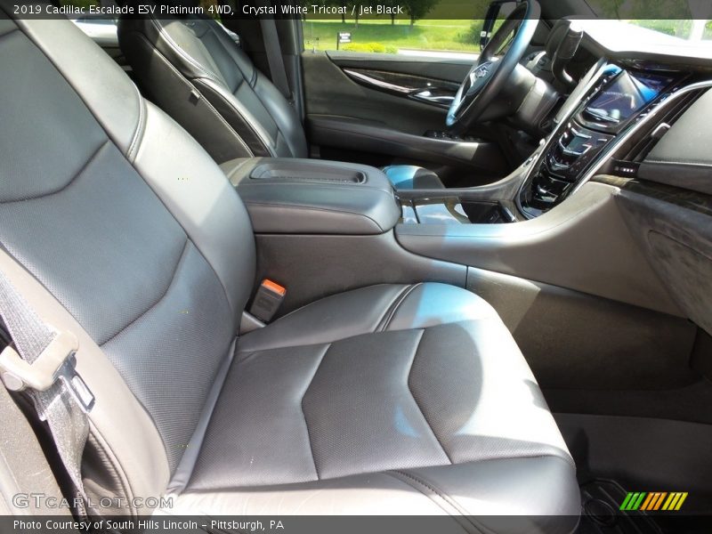 Crystal White Tricoat / Jet Black 2019 Cadillac Escalade ESV Platinum 4WD