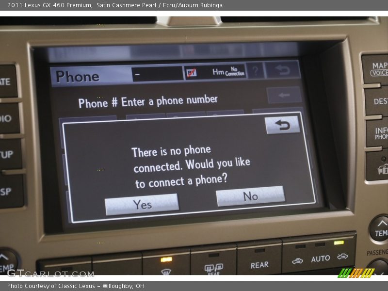 Satin Cashmere Pearl / Ecru/Auburn Bubinga 2011 Lexus GX 460 Premium