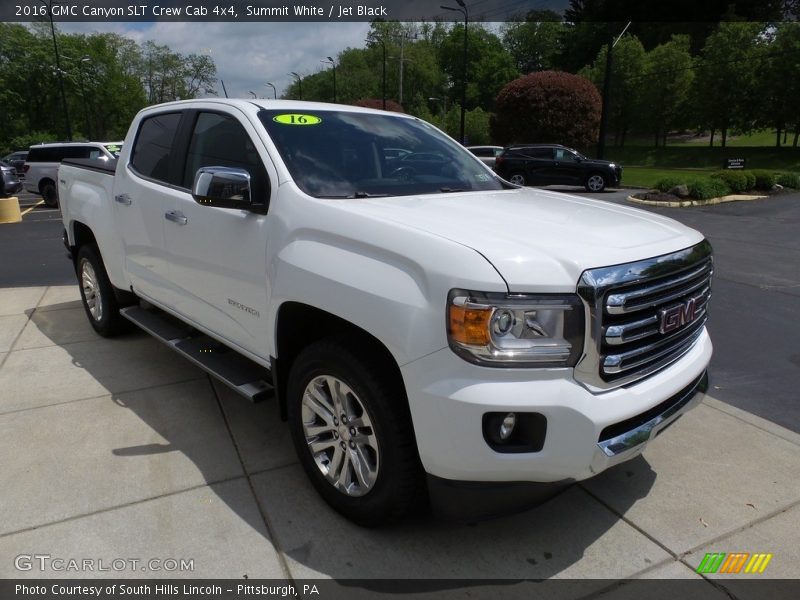 Summit White / Jet Black 2016 GMC Canyon SLT Crew Cab 4x4