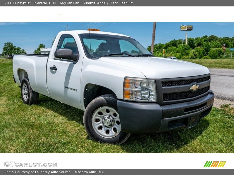 Front 3/4 View of 2010 Silverado 1500 Regular Cab