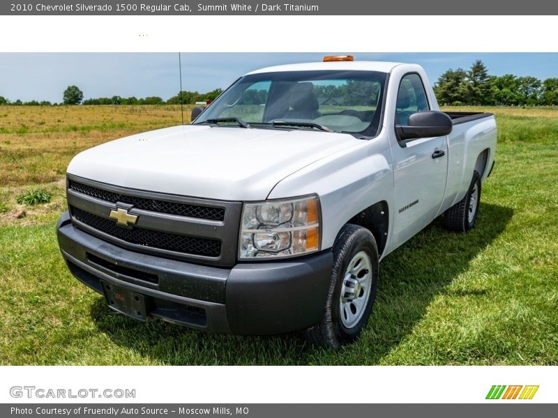 Summit White / Dark Titanium 2010 Chevrolet Silverado 1500 Regular Cab