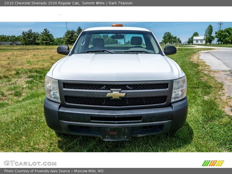 Summit White / Dark Titanium 2010 Chevrolet Silverado 1500 Regular Cab