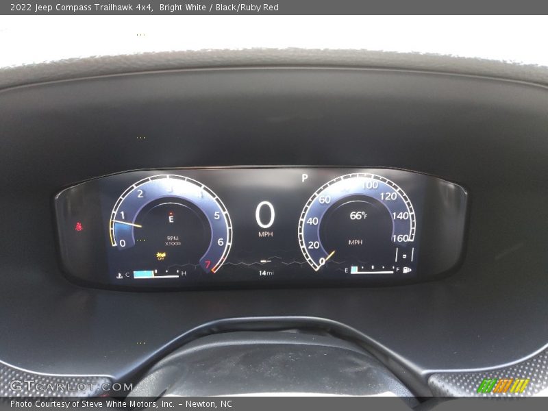 Bright White / Black/Ruby Red 2022 Jeep Compass Trailhawk 4x4