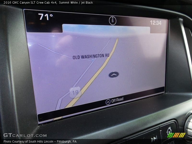 Summit White / Jet Black 2016 GMC Canyon SLT Crew Cab 4x4