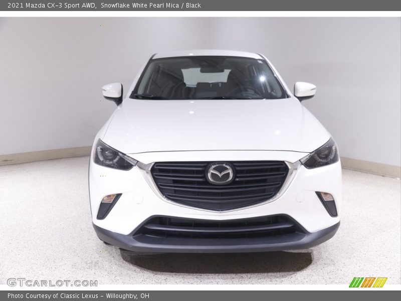 Snowflake White Pearl Mica / Black 2021 Mazda CX-3 Sport AWD
