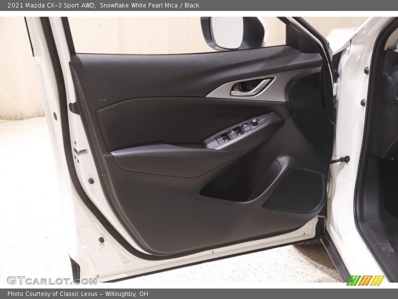 Snowflake White Pearl Mica / Black 2021 Mazda CX-3 Sport AWD