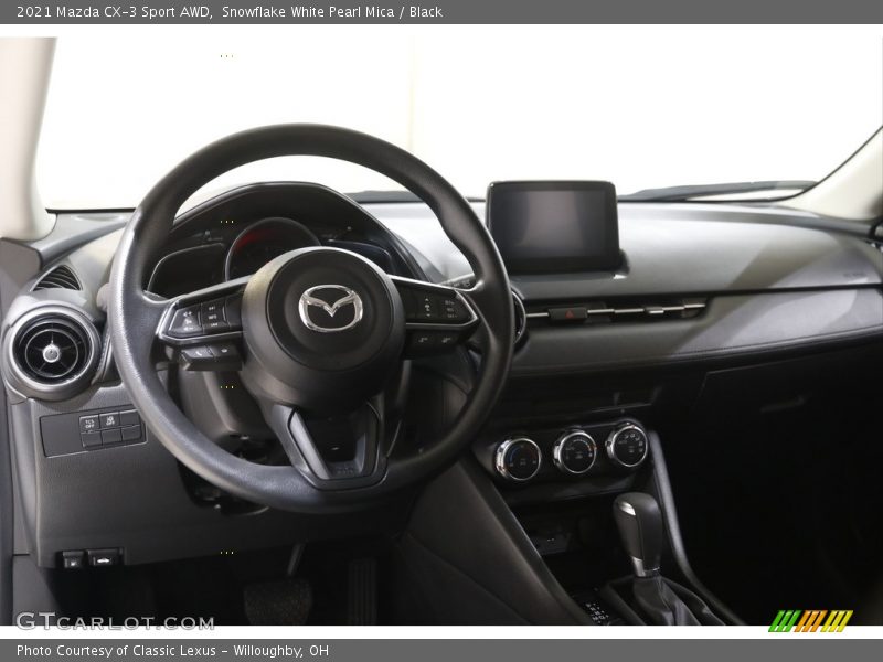 Snowflake White Pearl Mica / Black 2021 Mazda CX-3 Sport AWD