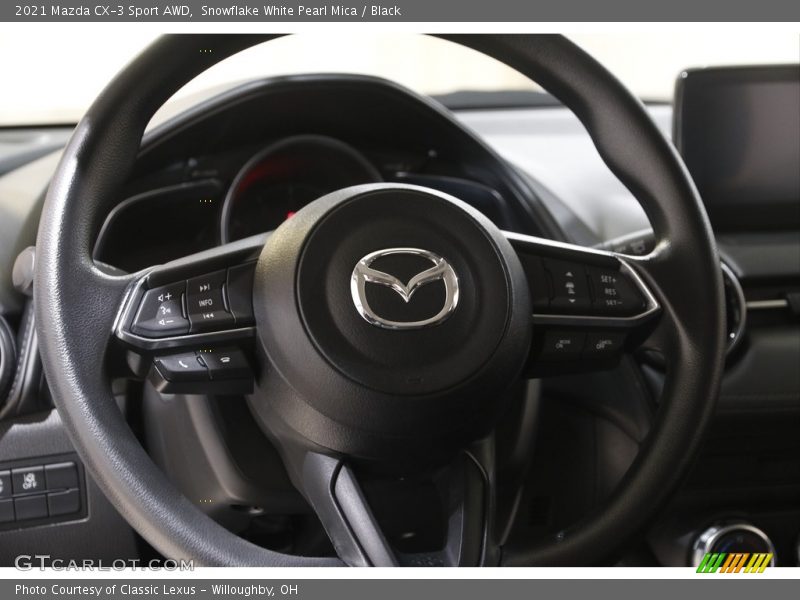 Snowflake White Pearl Mica / Black 2021 Mazda CX-3 Sport AWD