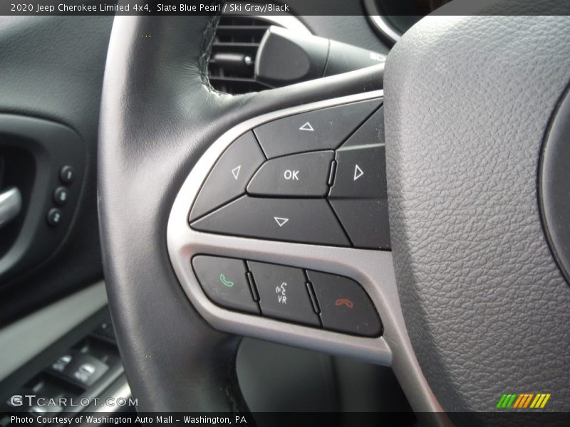 Slate Blue Pearl / Ski Gray/Black 2020 Jeep Cherokee Limited 4x4