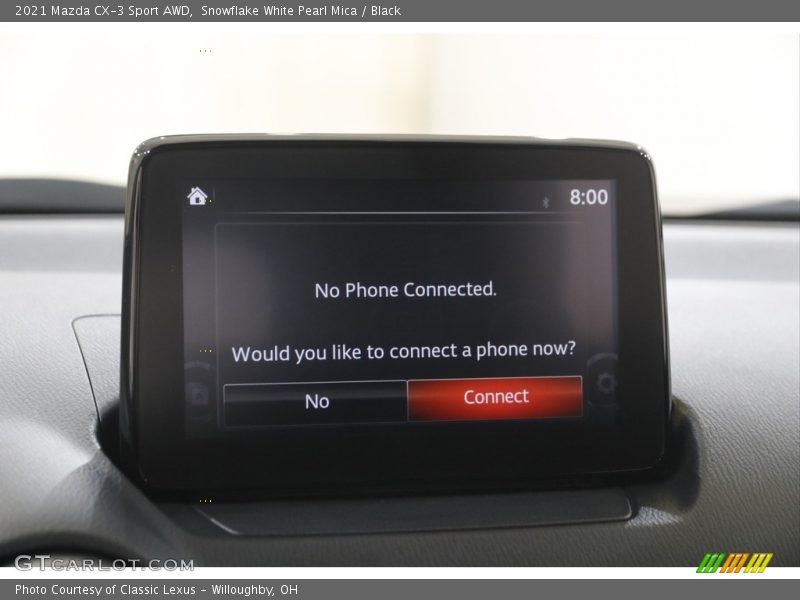 Snowflake White Pearl Mica / Black 2021 Mazda CX-3 Sport AWD