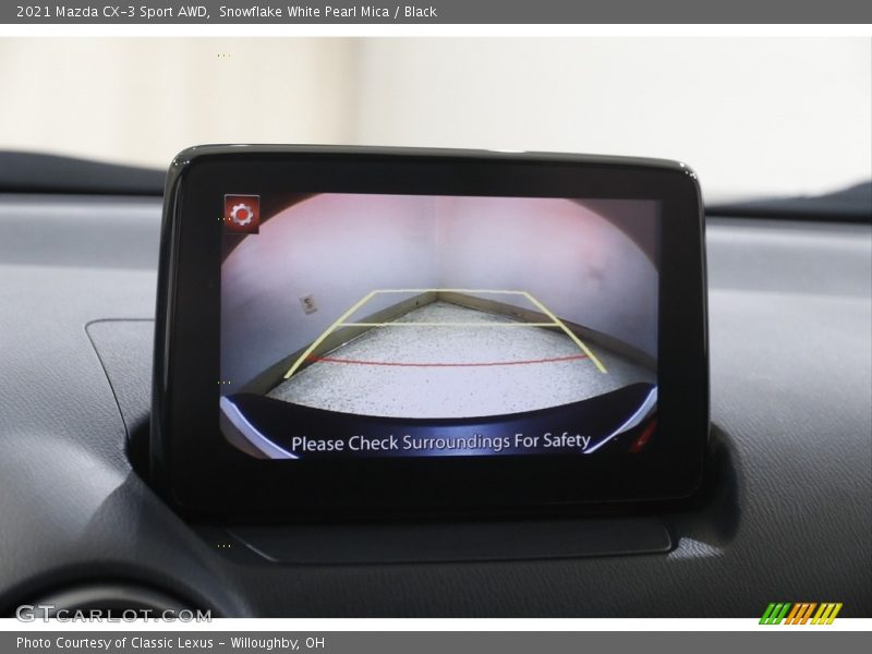 Snowflake White Pearl Mica / Black 2021 Mazda CX-3 Sport AWD