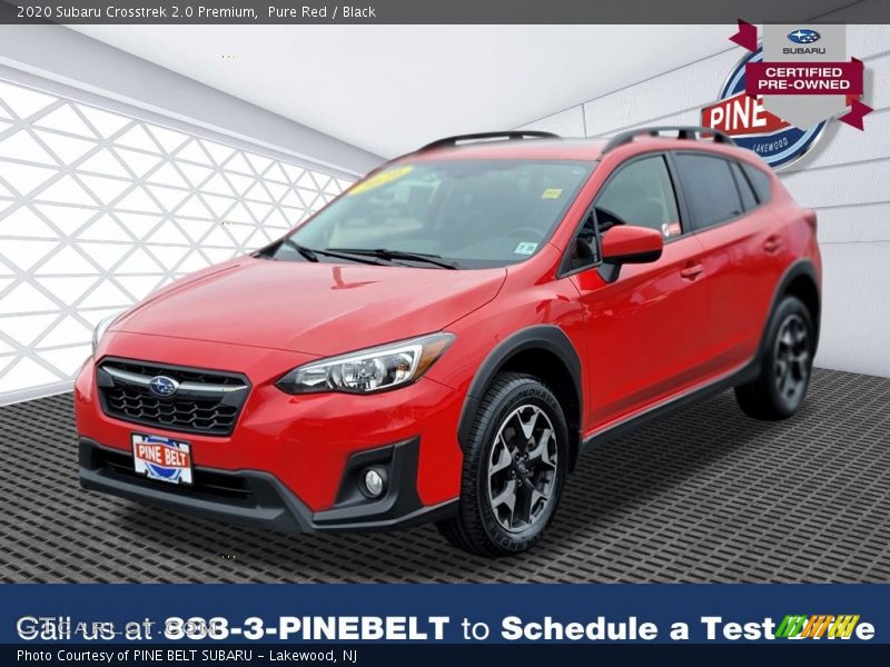 Pure Red / Black 2020 Subaru Crosstrek 2.0 Premium
