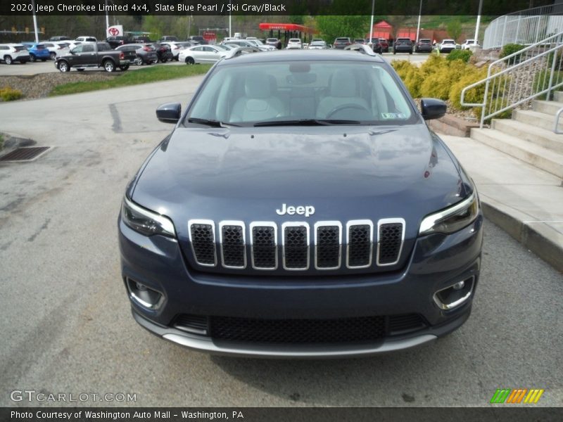 Slate Blue Pearl / Ski Gray/Black 2020 Jeep Cherokee Limited 4x4