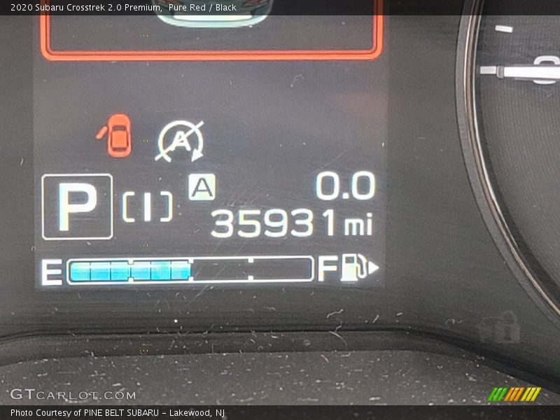 Pure Red / Black 2020 Subaru Crosstrek 2.0 Premium