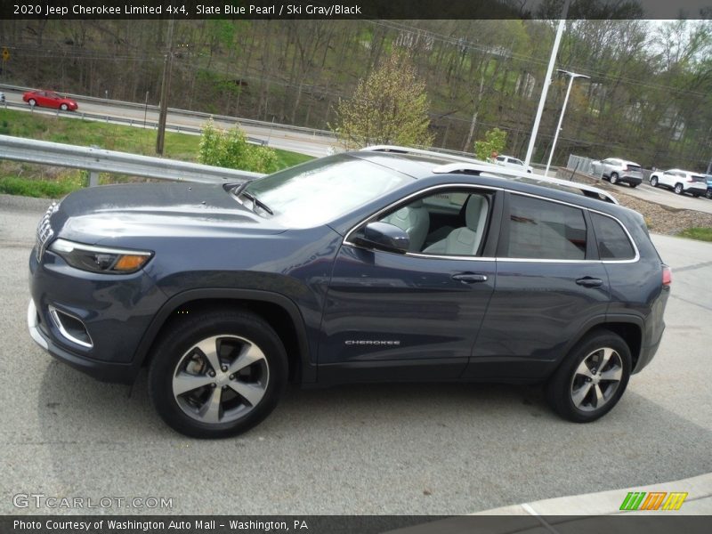 Slate Blue Pearl / Ski Gray/Black 2020 Jeep Cherokee Limited 4x4