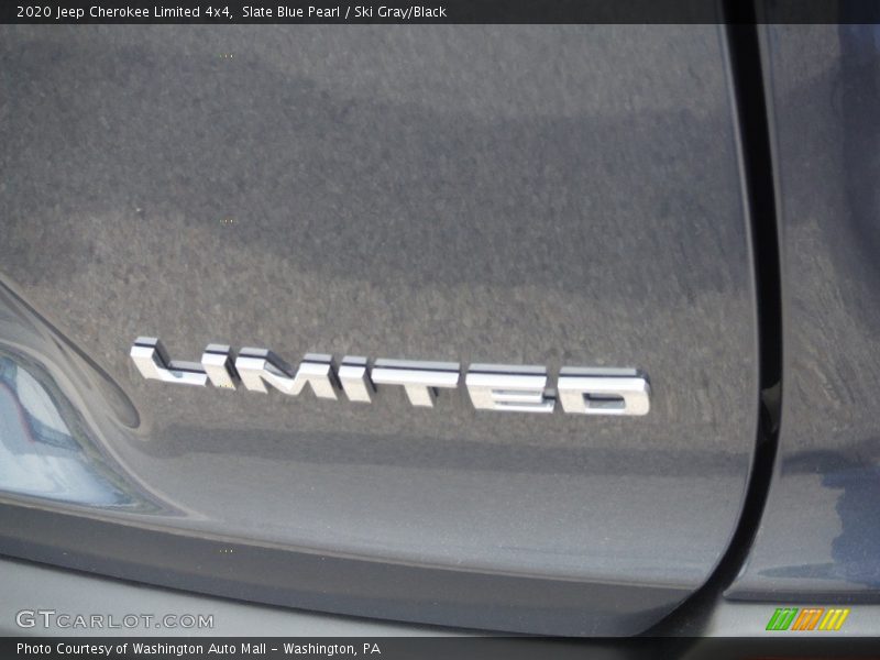 Slate Blue Pearl / Ski Gray/Black 2020 Jeep Cherokee Limited 4x4