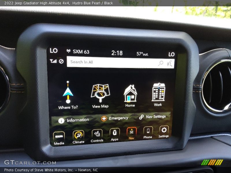 Hydro Blue Pearl / Black 2022 Jeep Gladiator High Altitude 4x4