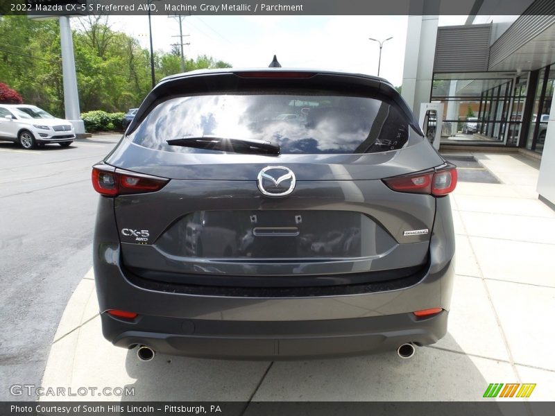 Machine Gray Metallic / Parchment 2022 Mazda CX-5 S Preferred AWD