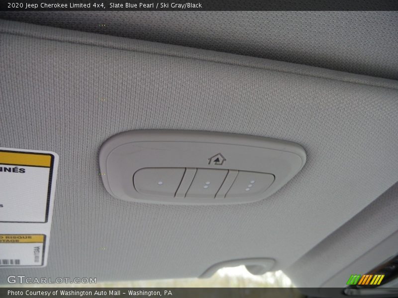 Slate Blue Pearl / Ski Gray/Black 2020 Jeep Cherokee Limited 4x4