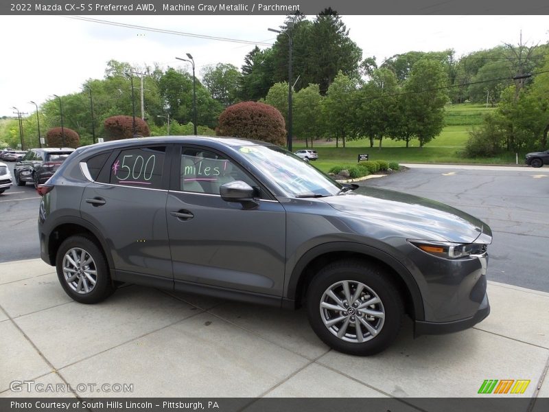 Machine Gray Metallic / Parchment 2022 Mazda CX-5 S Preferred AWD