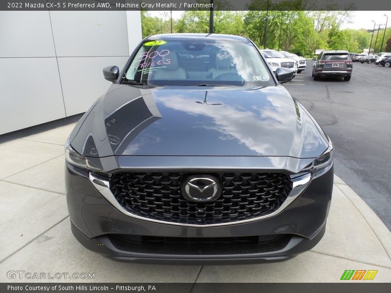 Machine Gray Metallic / Parchment 2022 Mazda CX-5 S Preferred AWD