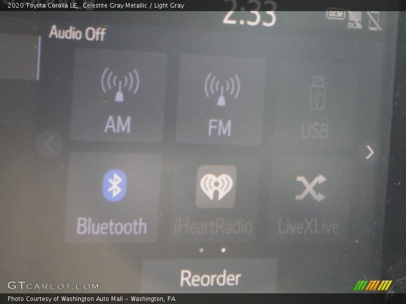 Celestite Gray Metallic / Light Gray 2020 Toyota Corolla LE