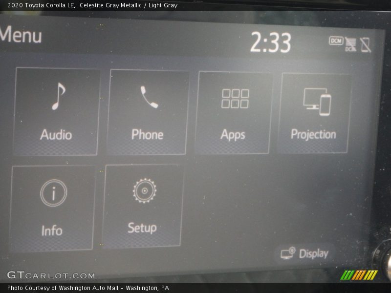 Celestite Gray Metallic / Light Gray 2020 Toyota Corolla LE