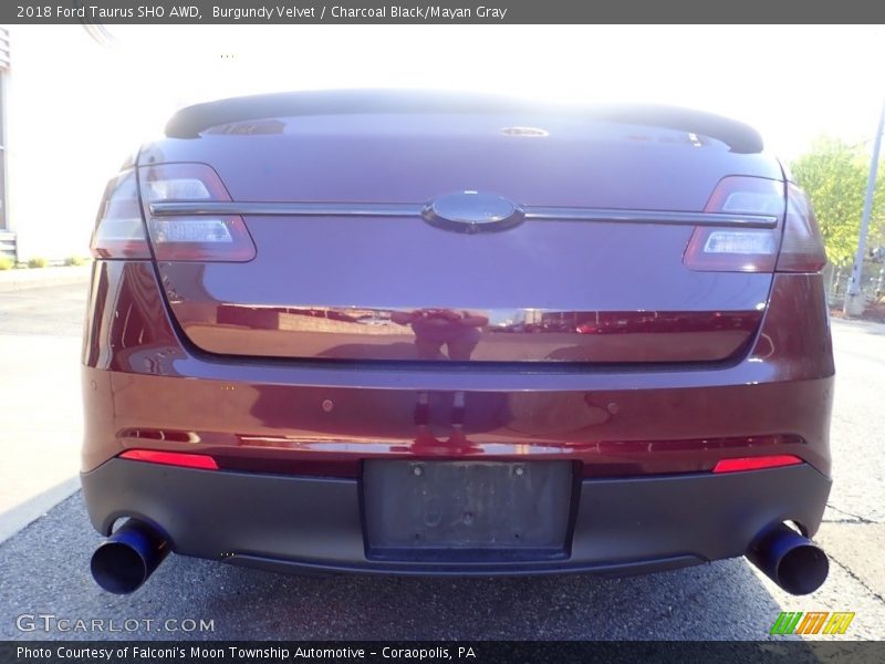 Burgundy Velvet / Charcoal Black/Mayan Gray 2018 Ford Taurus SHO AWD